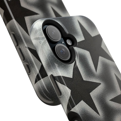 MagSafe "chrome stars" airbrush iPhone case