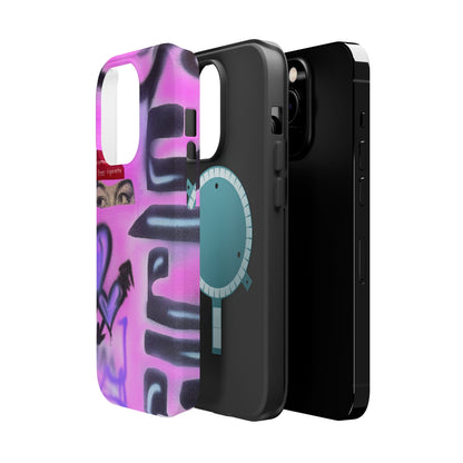 MagSafe "purple princess" airbrush iPhone case