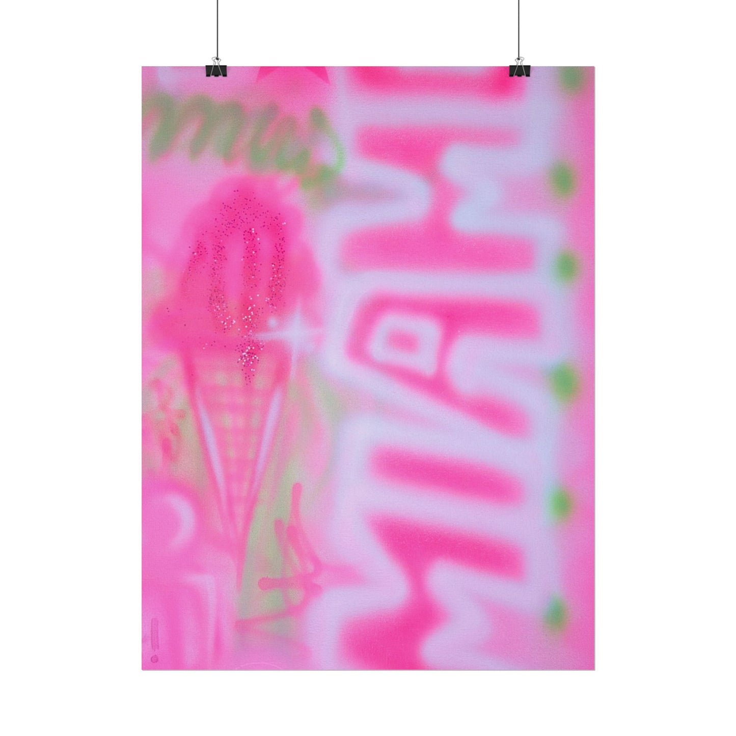 "sunset sorbet" airbrush rolled print