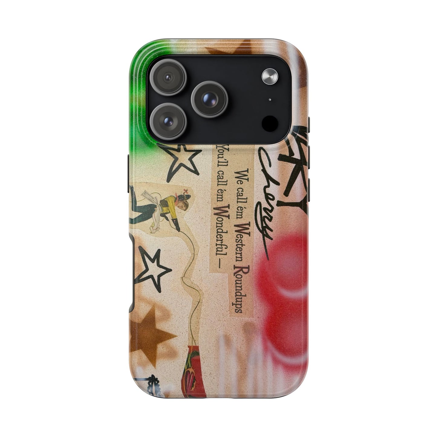 "very cherry" airbrush iPhone case