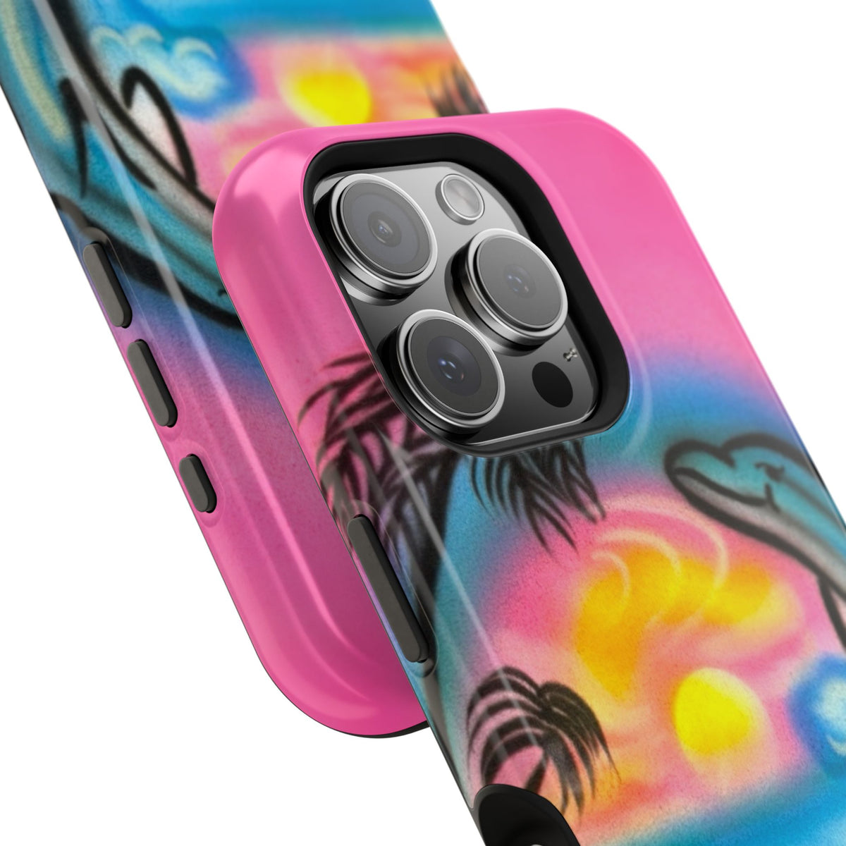 MagSafe "Delfinliebe" Airbrush iPhone-Hülle