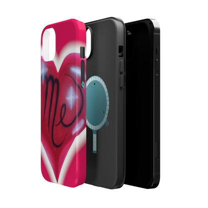 MagSafe "i <3 me" Airbrush iPhone Hülle