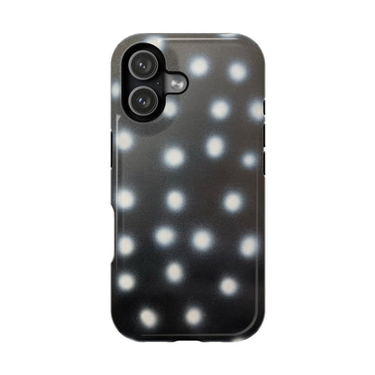 MagSafe "coconut noir polka dot" airbrush iPhone case