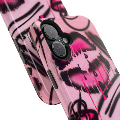 MagSafe "glossy pout" airbrush iPhone case
