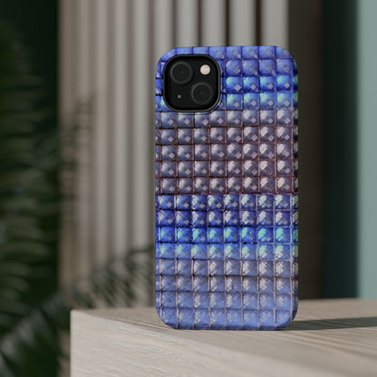 MagSafe "blue studs" airbrush iPhone case