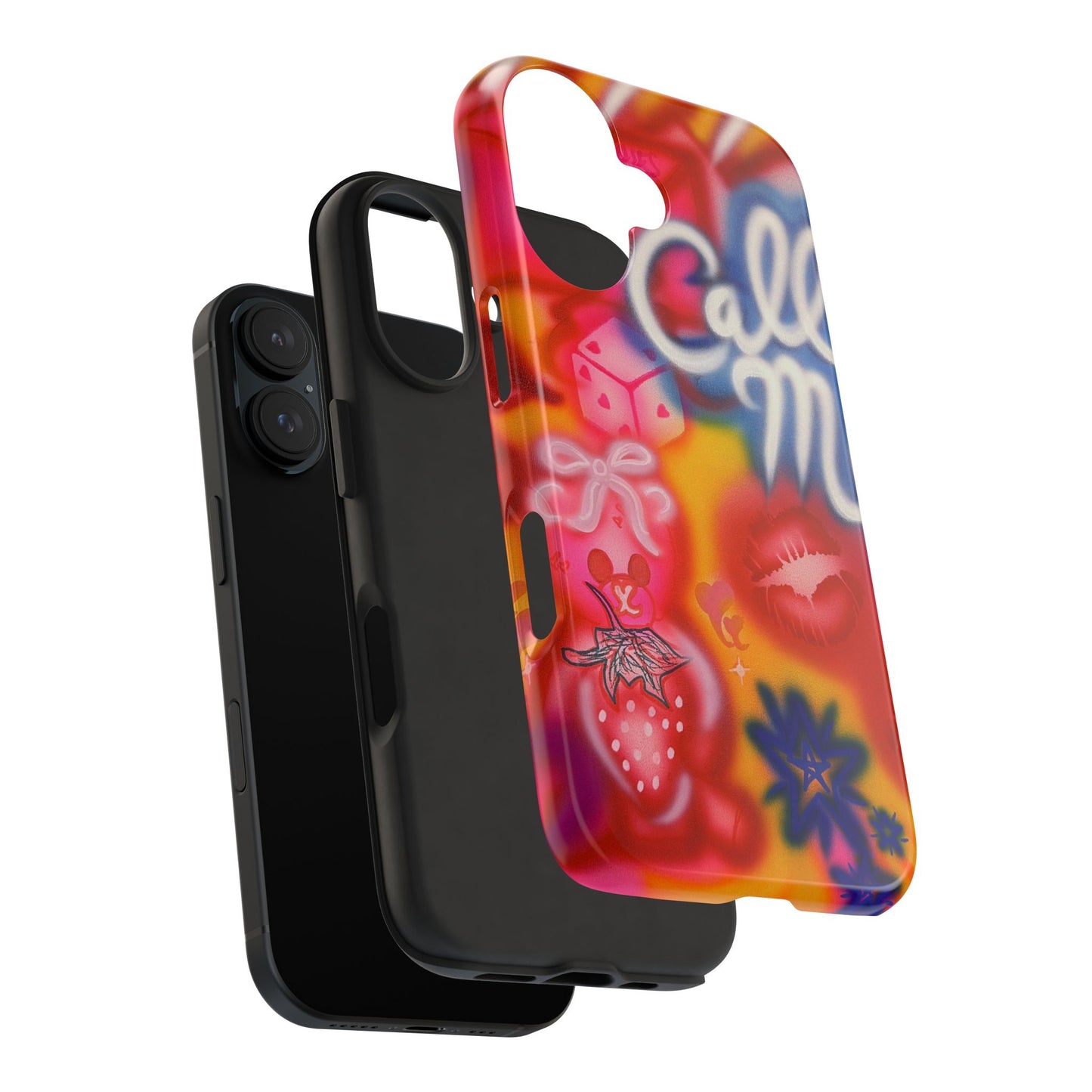 "CALL ME!" airbrush iPhone case