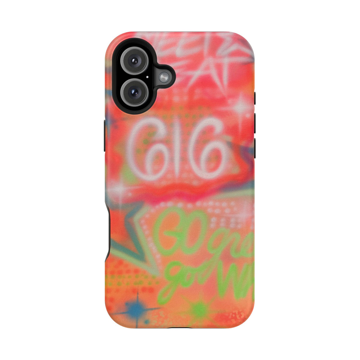 MagSafe custom @msualphaphi airbrush iPhone case