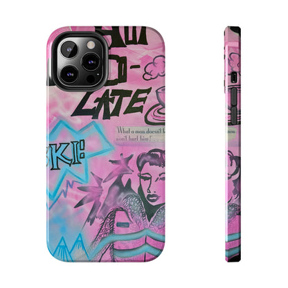 "avant le ski" airbrush iPhone case