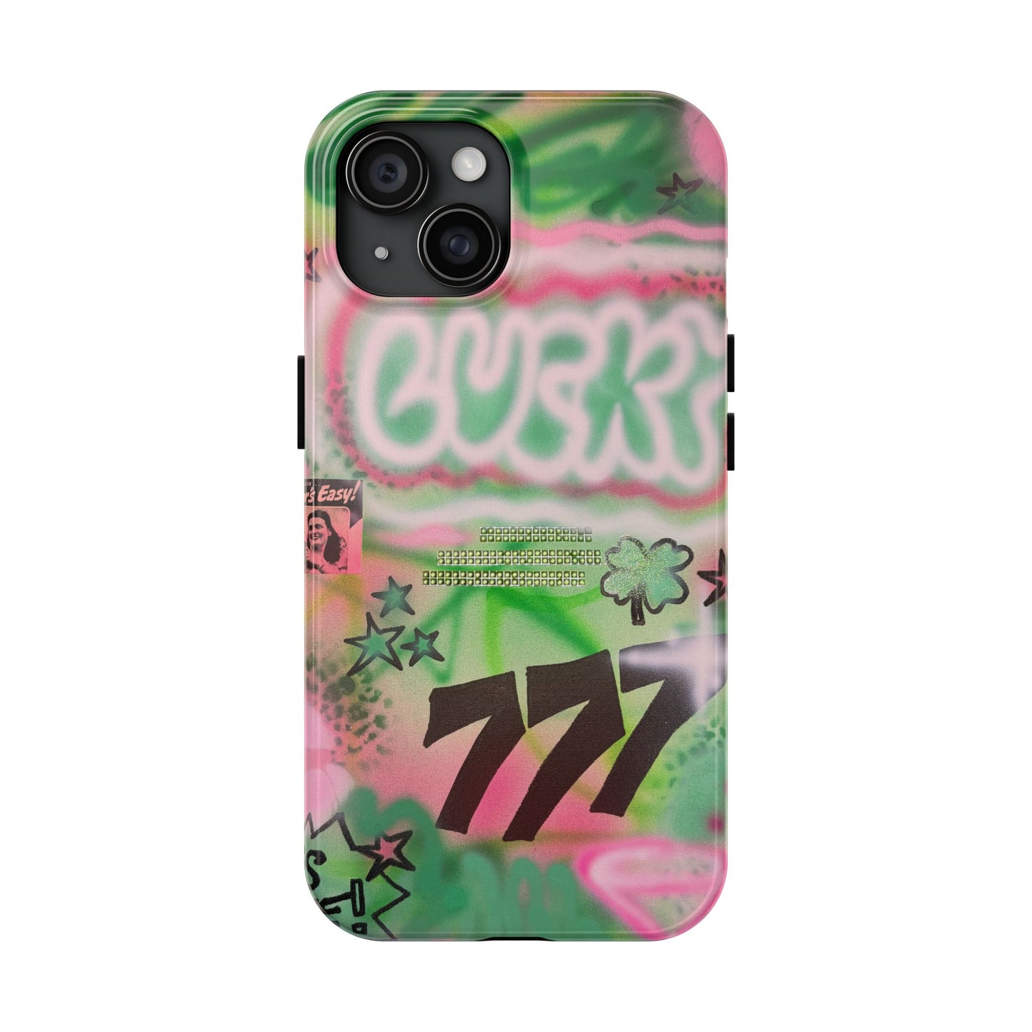 "so lucky" airbrush iPhone case