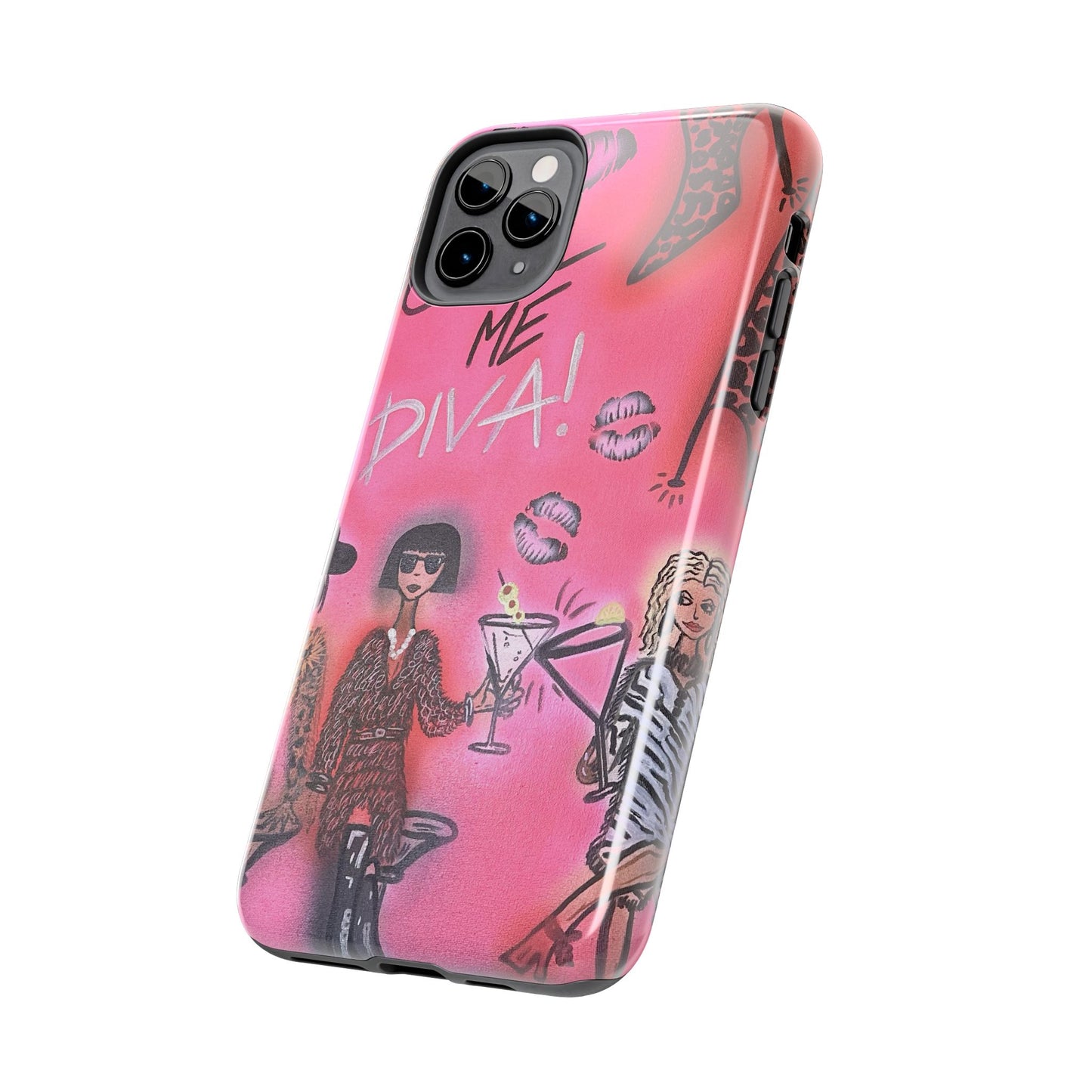 "party diva" airbrush iPhone case