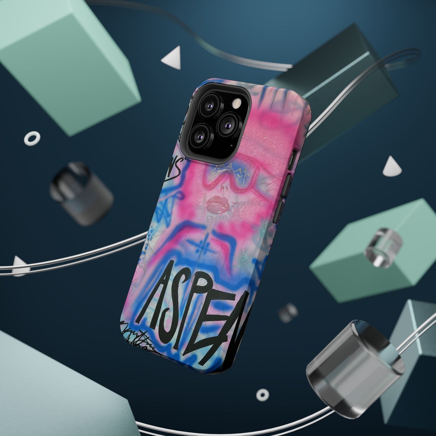 MagSafe "aspen aspirations" airbrush iPhone case