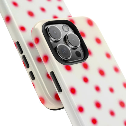 "vanilla cherry polka dot" airbrush iPhone case