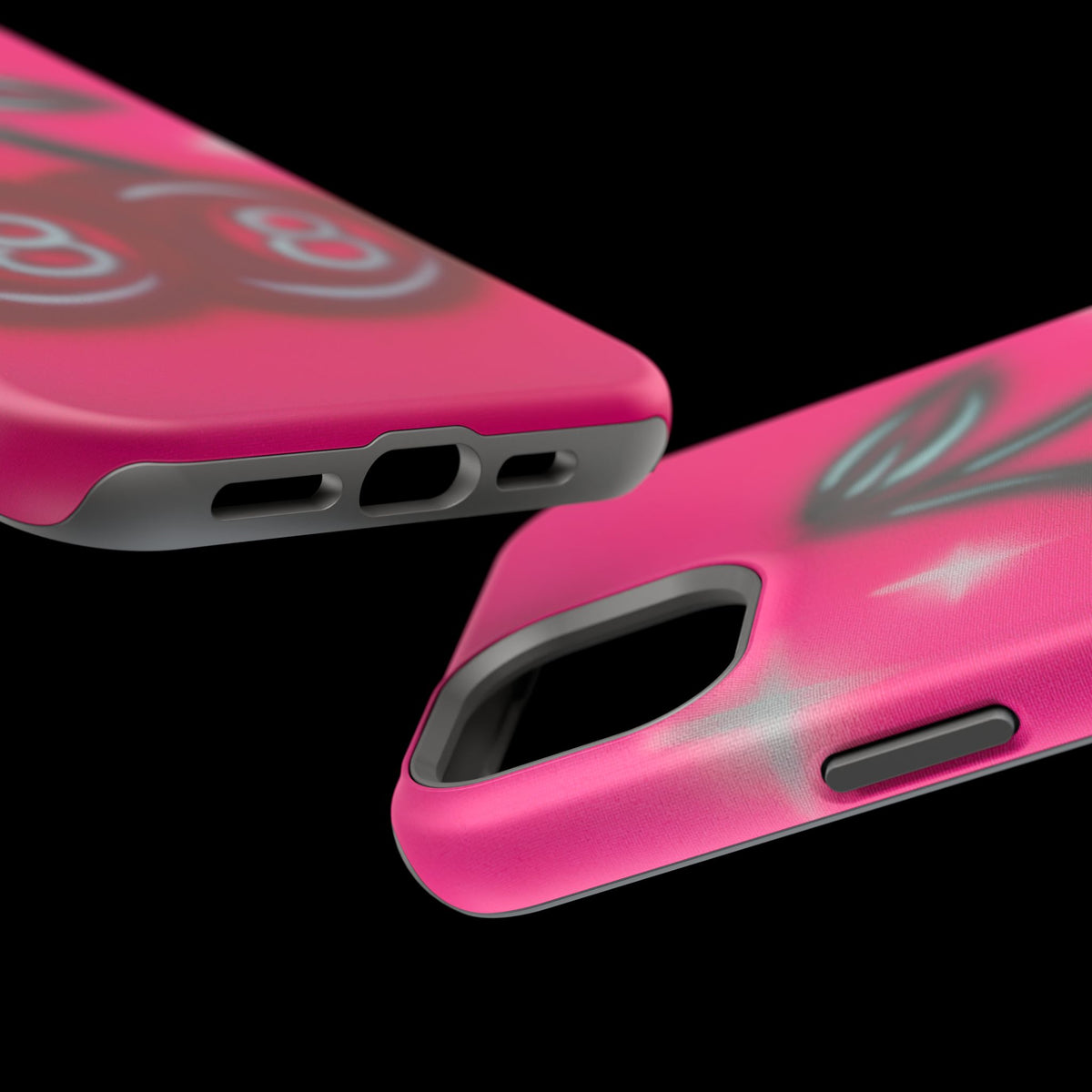 MagSafe "cherry 8ball" airbrush iPhone case