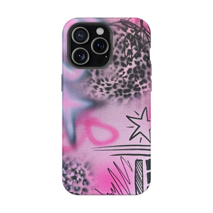 MagSafe "onyx cheetah" Airbrush iPhone Hülle