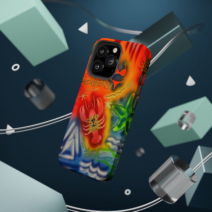 MagSafe "tipsy lobster" airbrush iPhone case