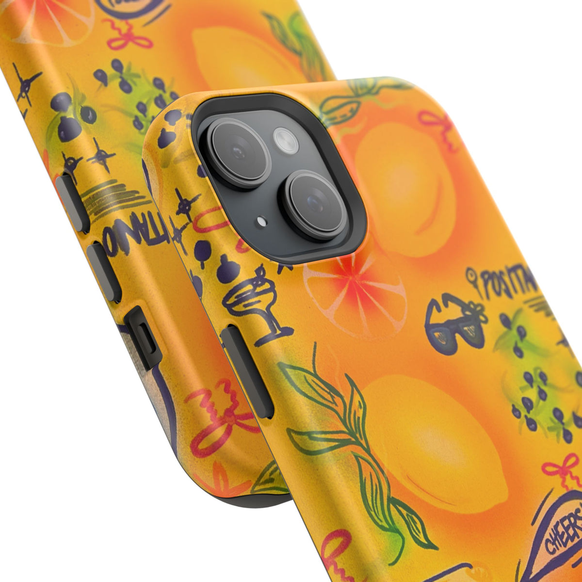 MagSafe Airbrush iPhone Hülle „citrus coastline“