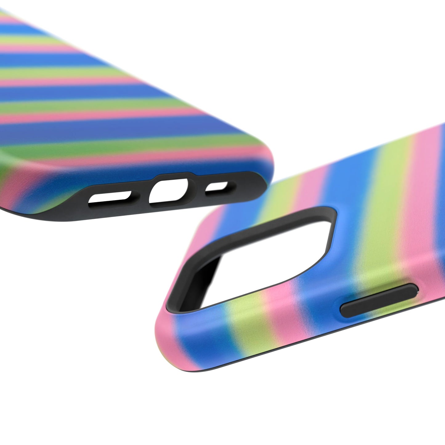MagSafe "sherbet stripes" airbrush iPhone case