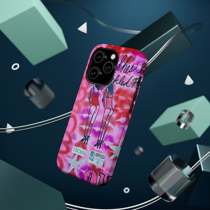 MagSafe "tickled pink" airbrush iPhone case