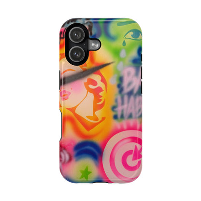 MagSafe „schlechte Angewohnheiten“ Airbrush iPhone Hülle