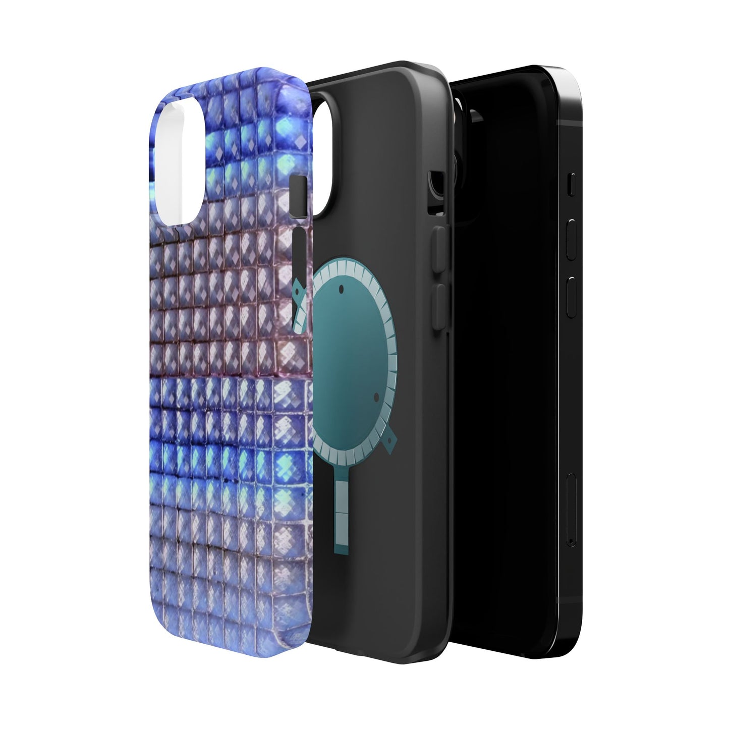 MagSafe "blue studs" airbrush iPhone case
