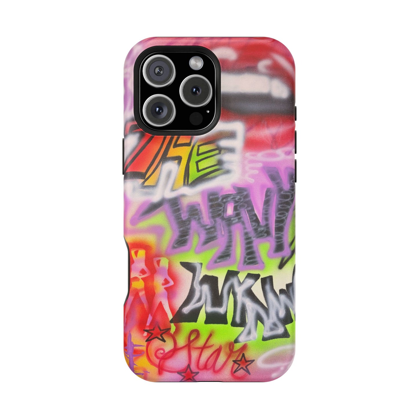 MagSafe "wynwood gold" airbrush iPhone case