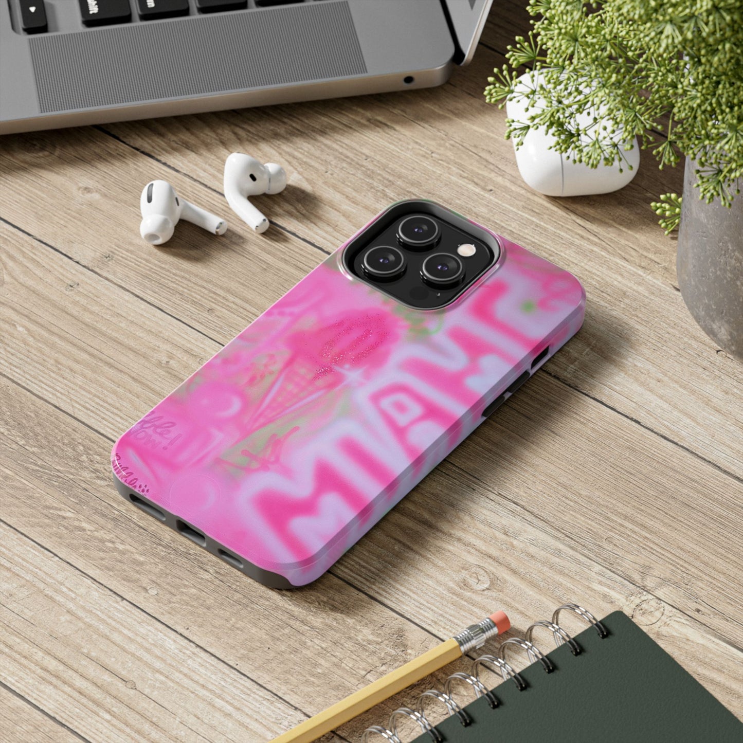"sunset sorbet" airbrush iPhone case