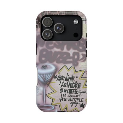 MagSafe "espresso martini" airbrush iPhone case