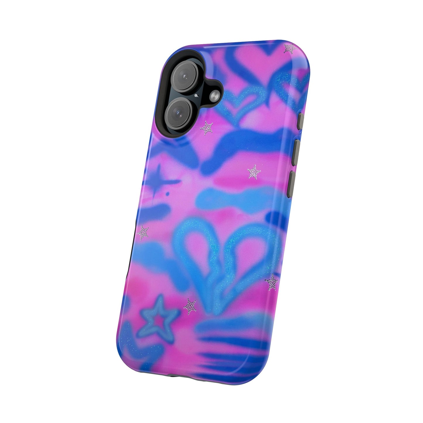 MagSafe "blue camo" airbrush iPhone case