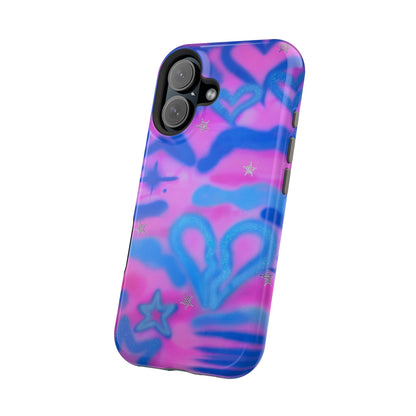 MagSafe "blue camo" airbrush iPhone case