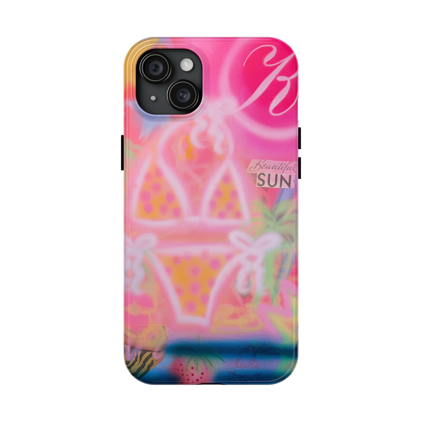 "santa monica strawberry" airbrush iPhone case