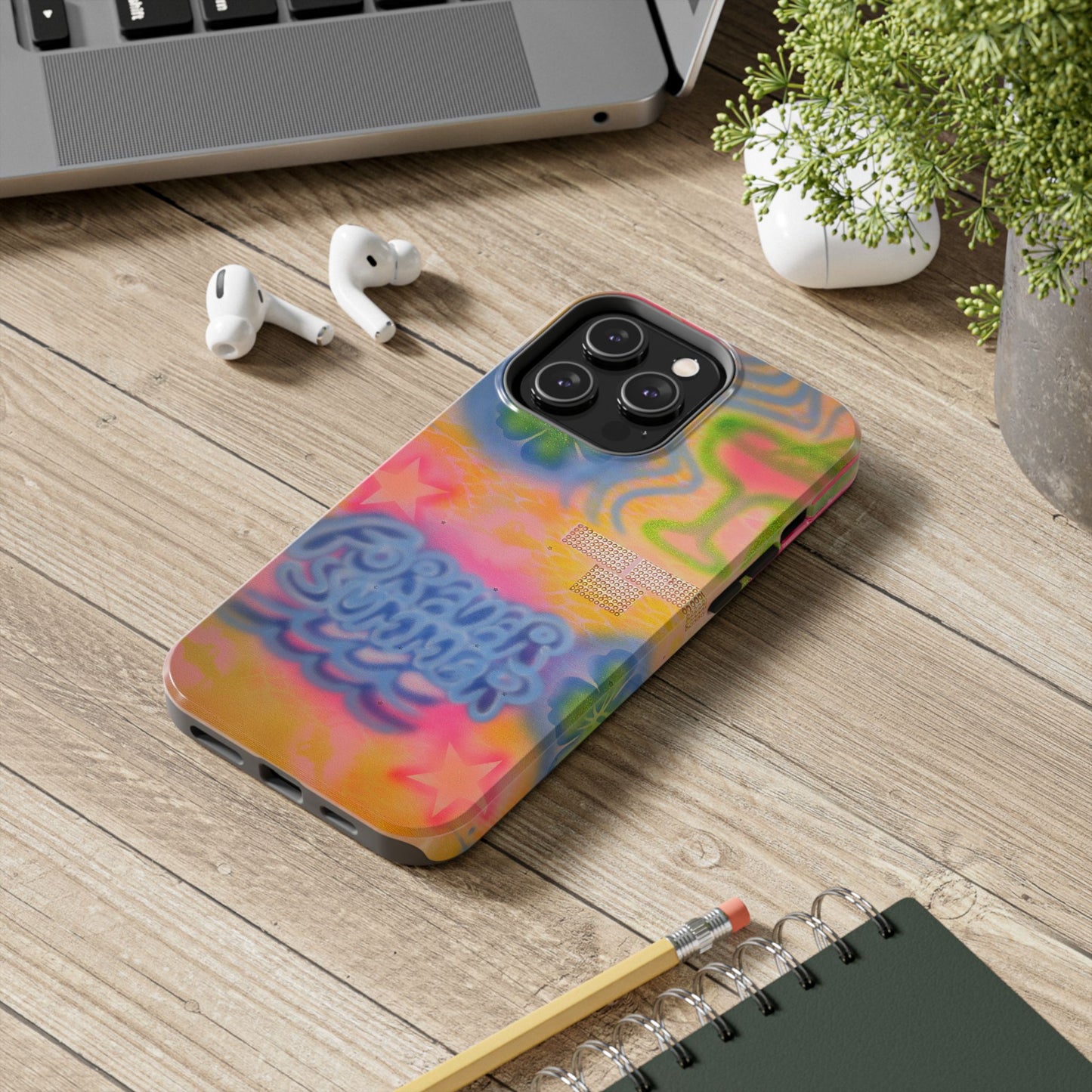 "forever summer" airbrush iPhone case