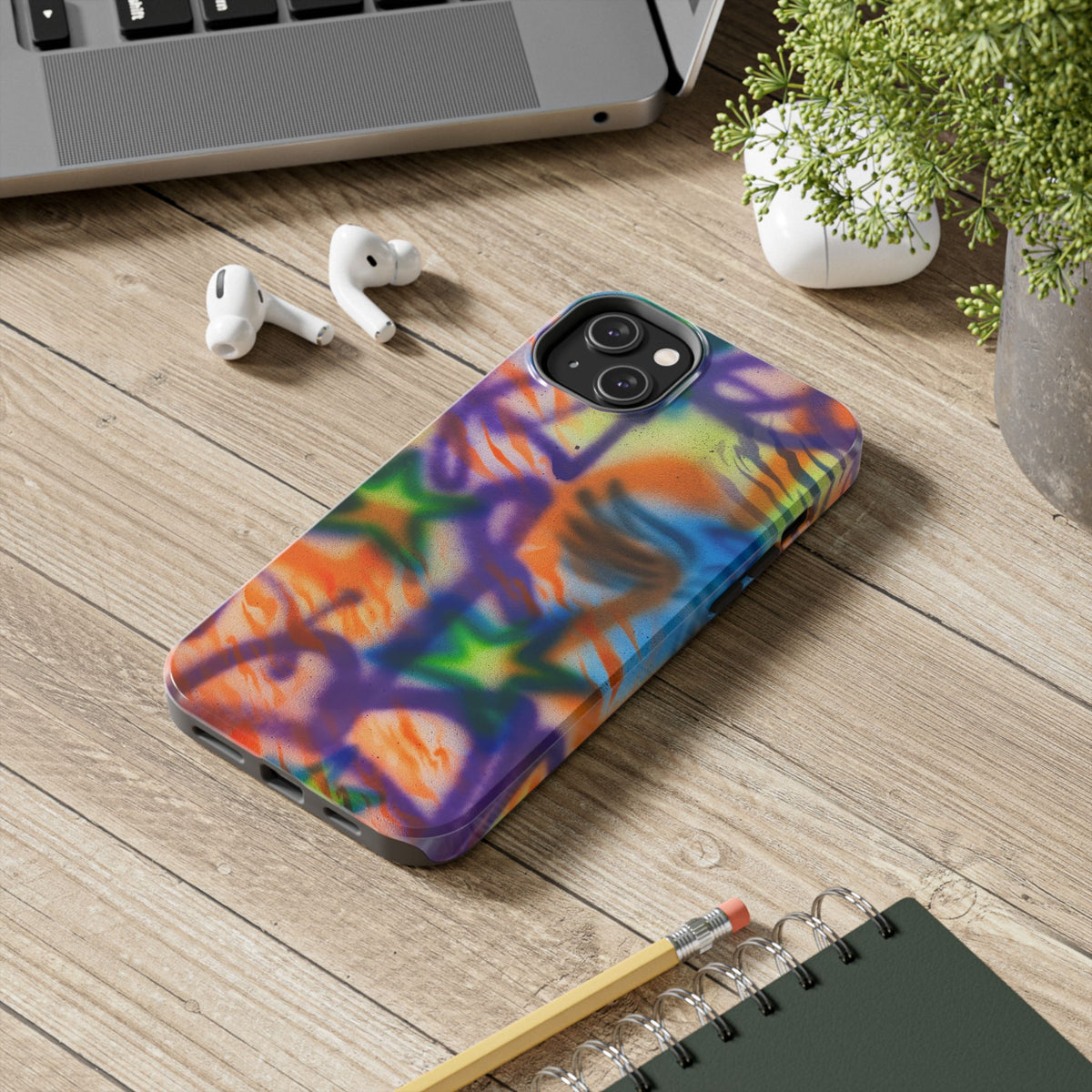 "streetwear angel" airbrush iPhone case