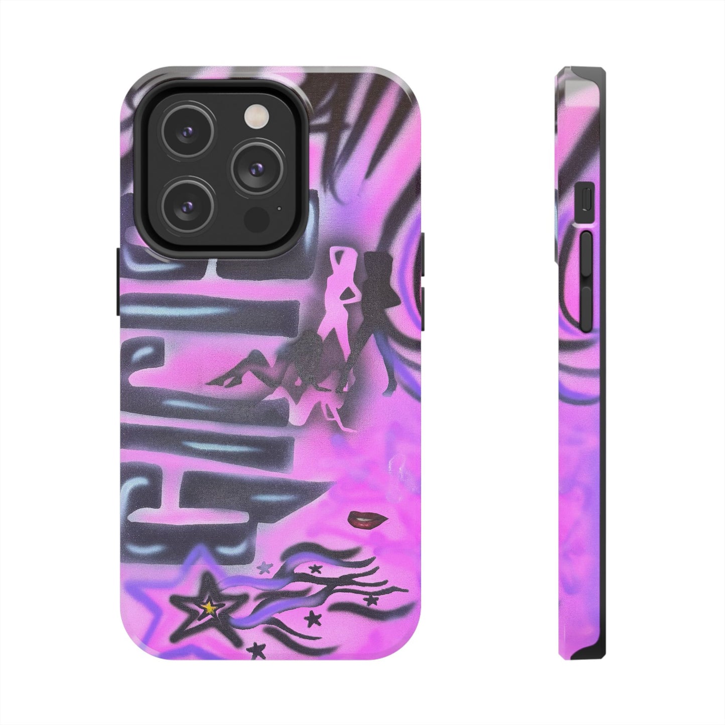 "neon nights" airbrush iPhone case