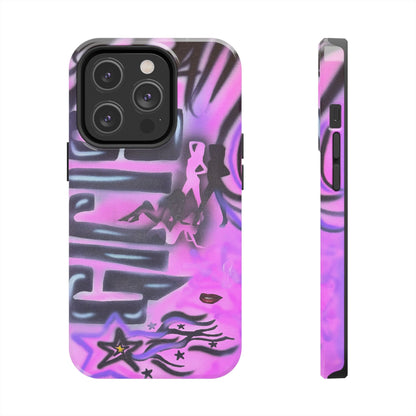"neon nights" airbrush iPhone case