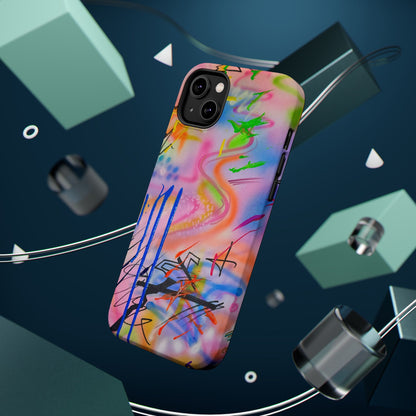MagSafe "neon haze" airbrush iPhone case