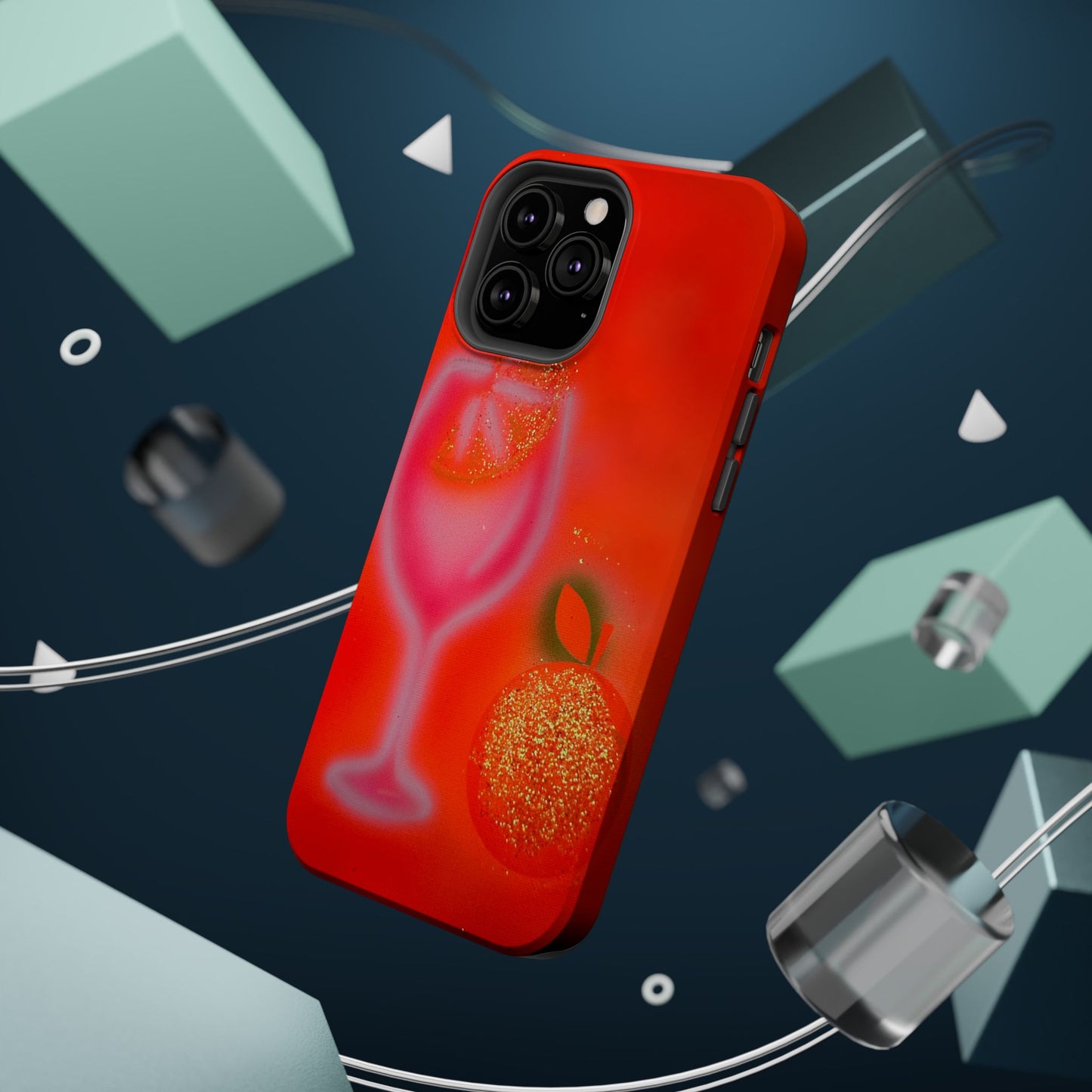 MagSafe "aperol spritz" airbrush iPhone case