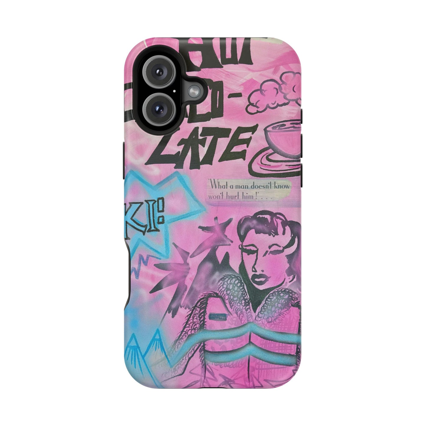 MagSafe "avant le ski" airbrush iPhone case