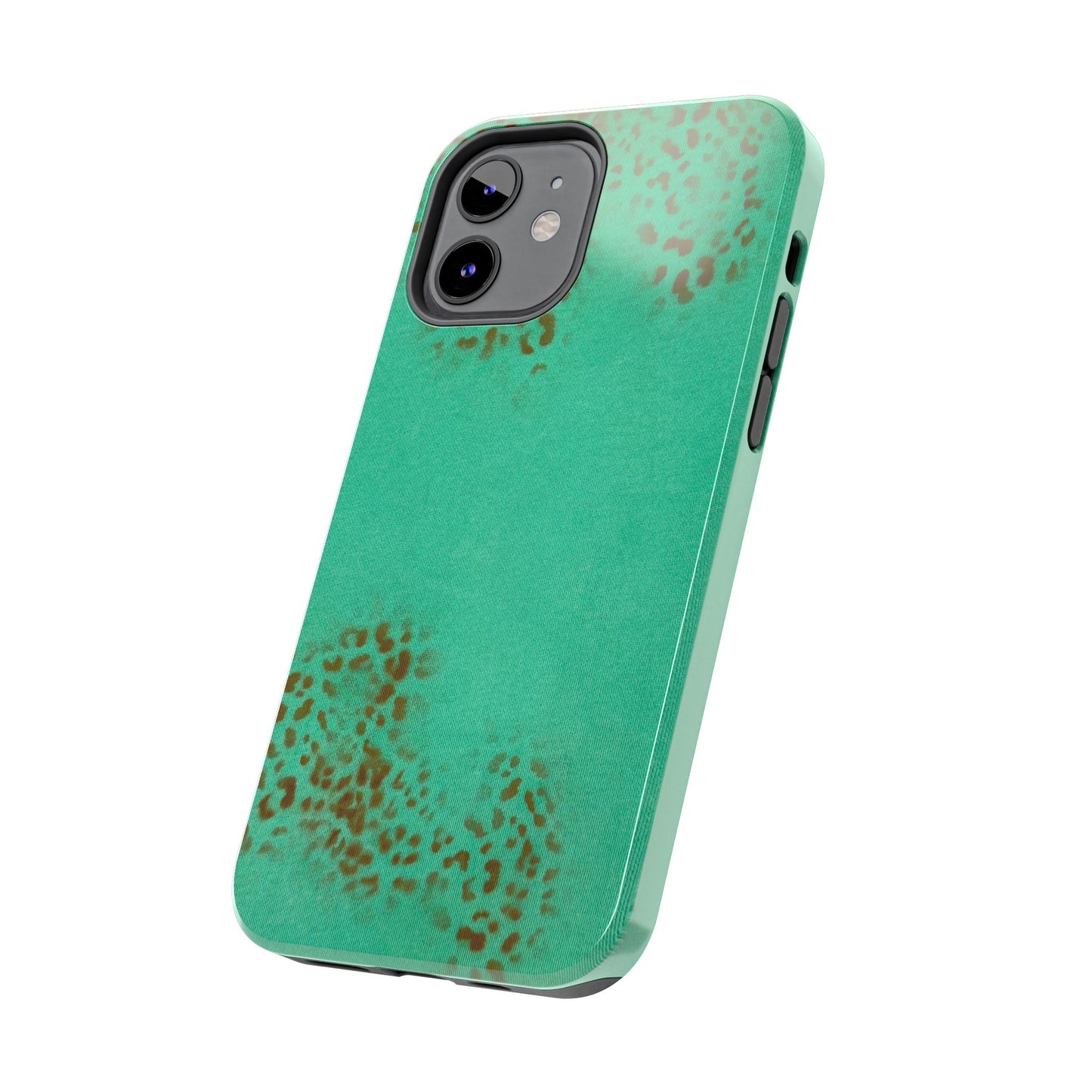 "teal cheetah" airbrush iPhone case