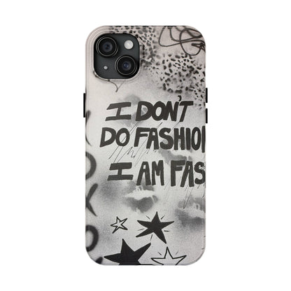 "i am fashion" airbrush iPhone case