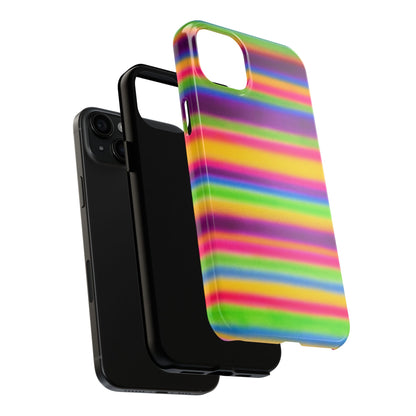 "colorful stripes" airbrush iPhone case