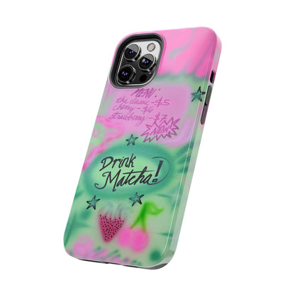 "matcha!" airbrush iPhone case