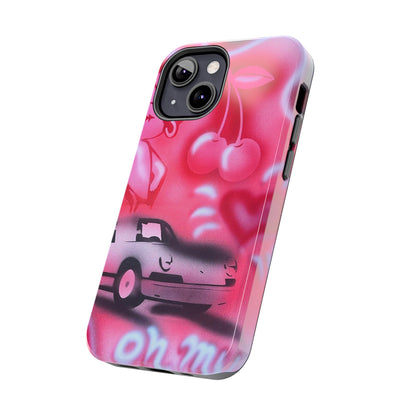 "on her way" airbrush iPhone case