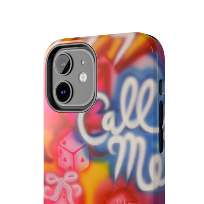 "CALL ME!" airbrush iPhone case