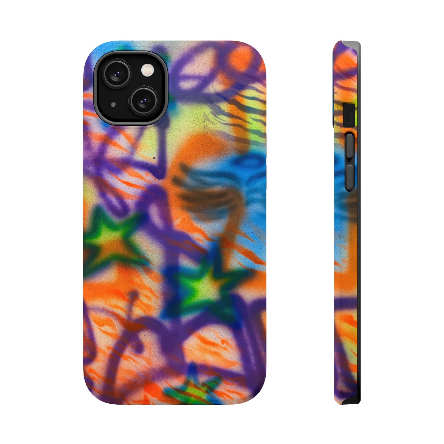 MagSafe "streetwear angel" airbrush iPhone case