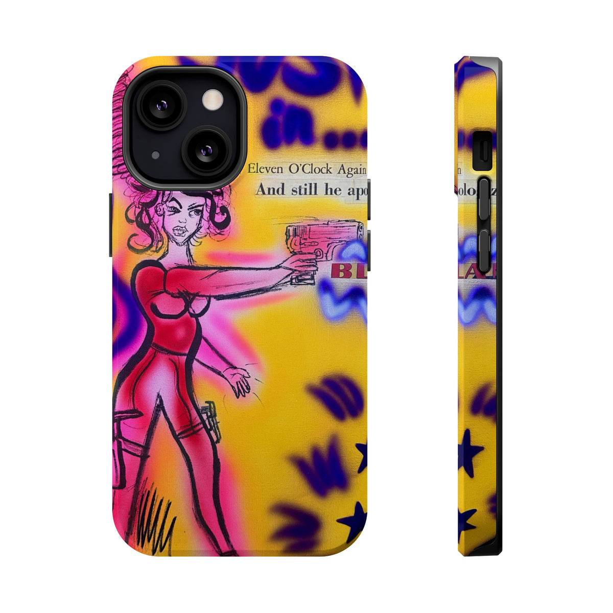 MagSafe "spiraling thoughts" airbrush iPhone case