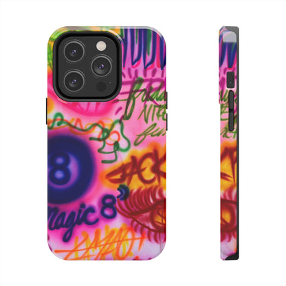 "colorful chaos" airbrush iPhone case