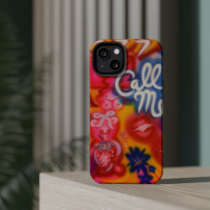 MagSafe "CALL ME!" airbrush iPhone case