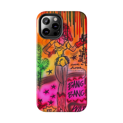 "wild, wild west" airbrush iPhone case