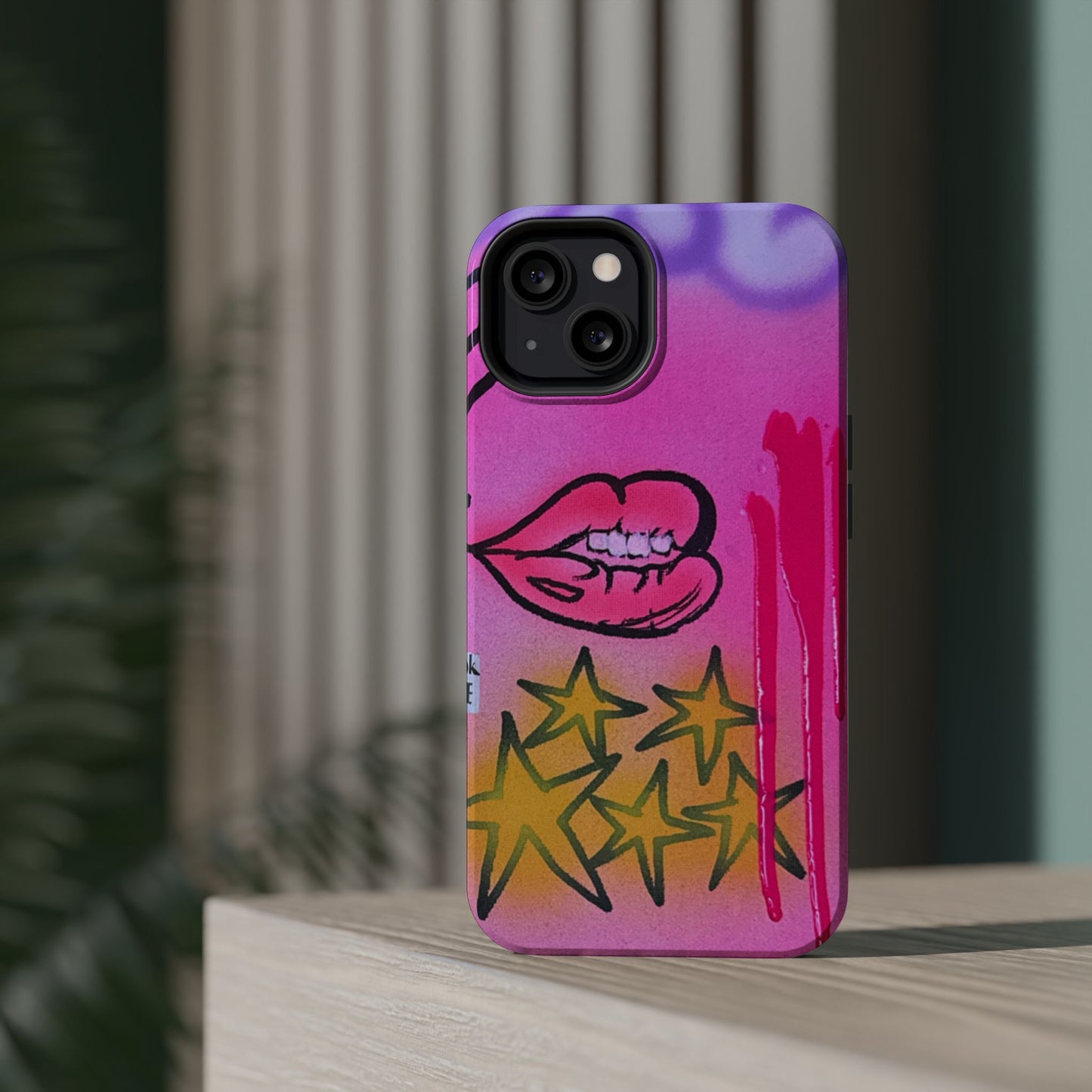 MagSafe "star drip" airbrush iPhone case