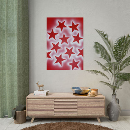 "spicy stardust" airbrush rolled print